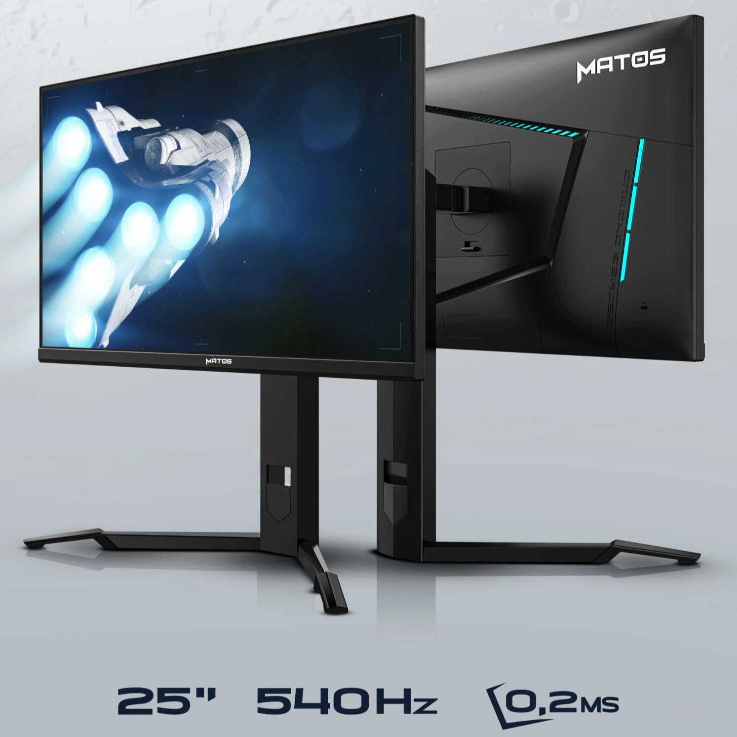 MONITEUR MATOS ROCKET MR540 540HZ 0.2Ms TN 25 POUCE ADJUSTABLE FHD